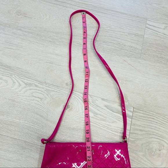 Kate Spade Hot Pink Patent Emerald Ave Crossbody - Picture 11 of 15